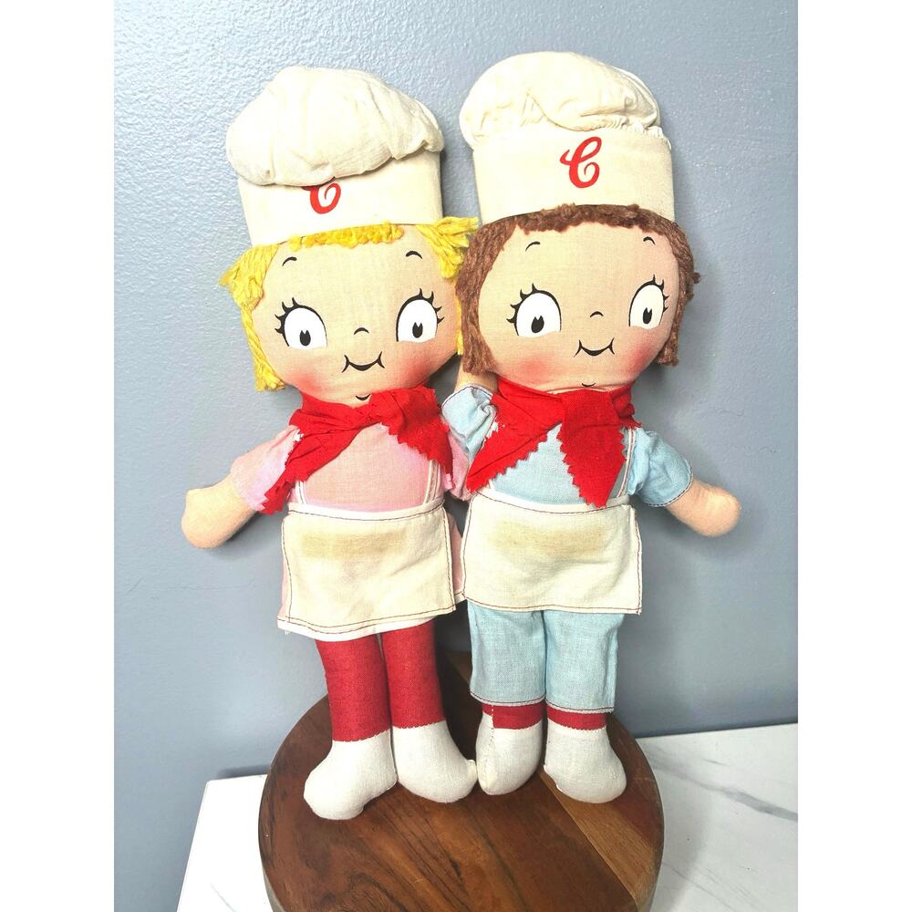 Vintage Campbell Kids Cloth Dolls – Set of 2 1980s - 1990s Toy set